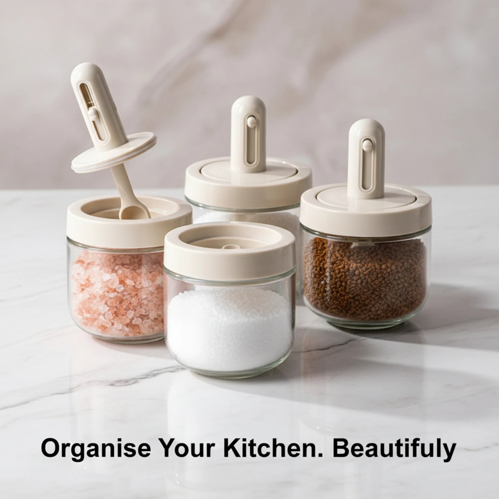 Glass Condiment Containers