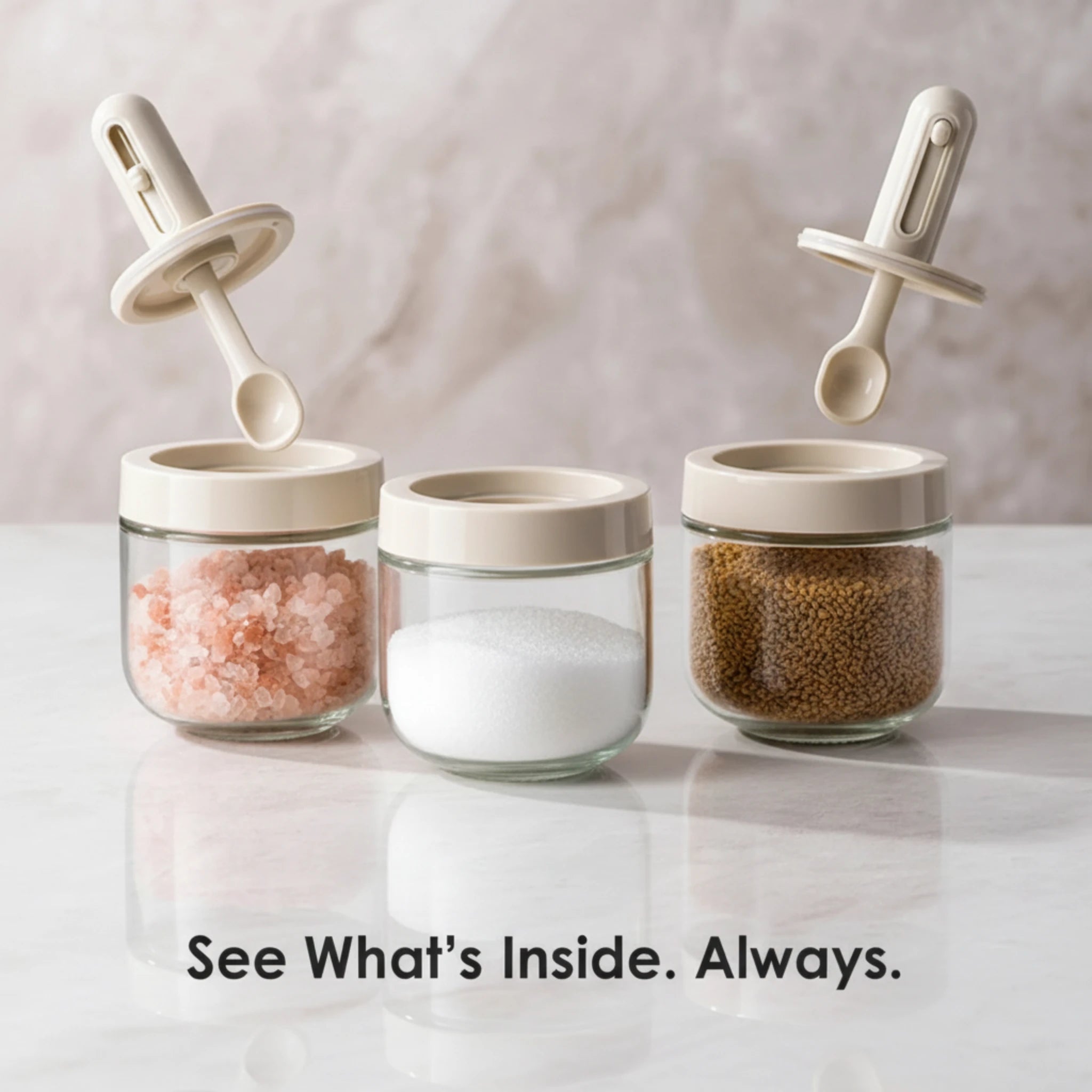Glass Condiment Containers