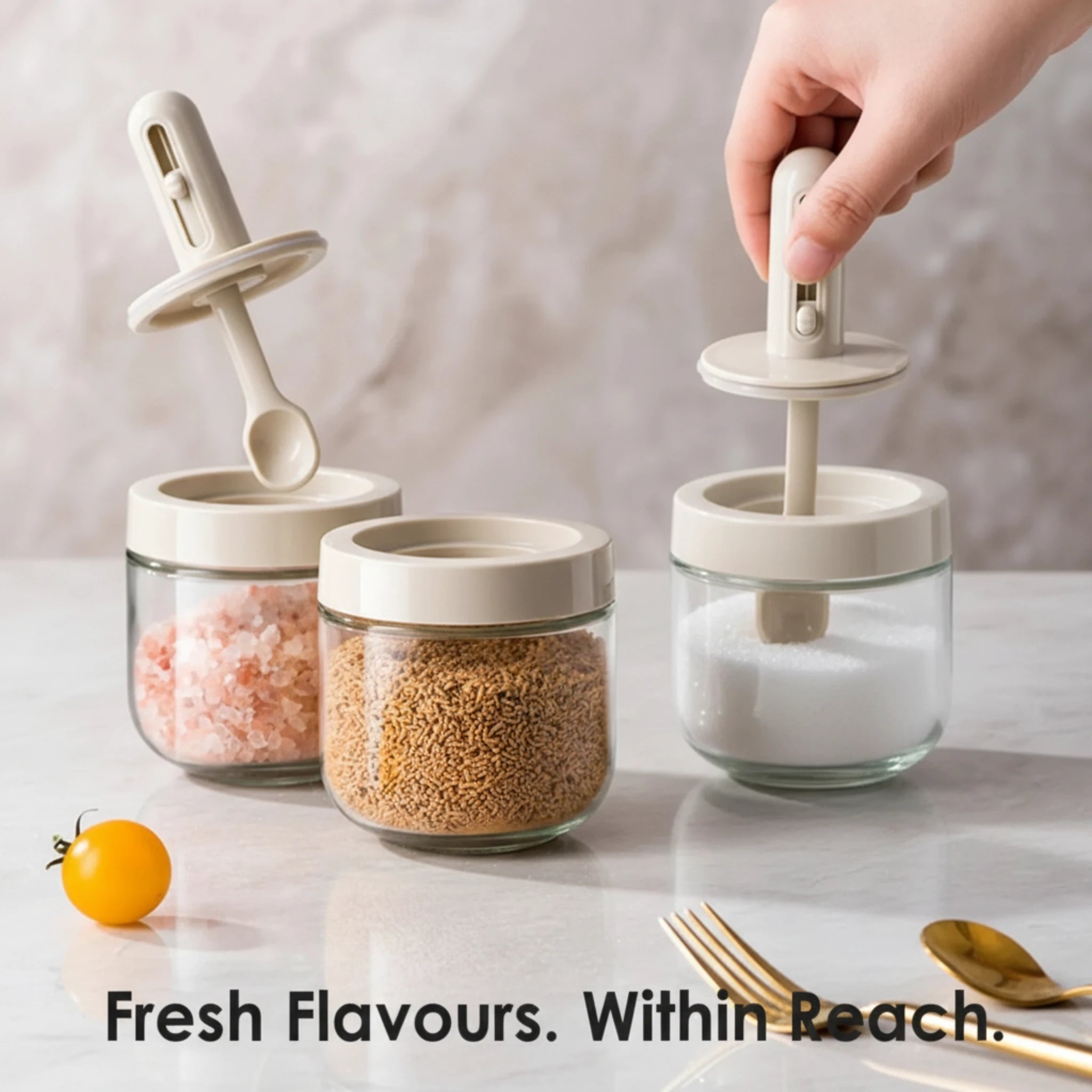 Glass Condiment Containers