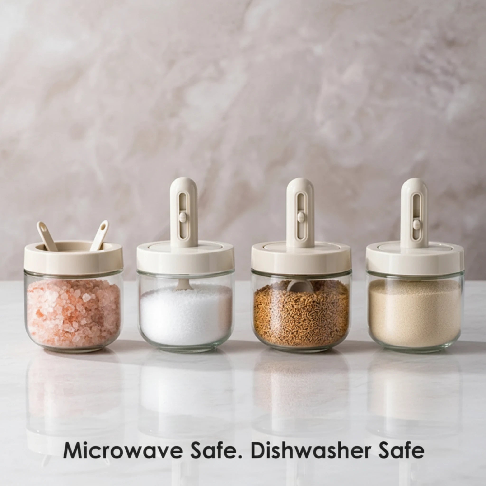 Glass Condiment Containers